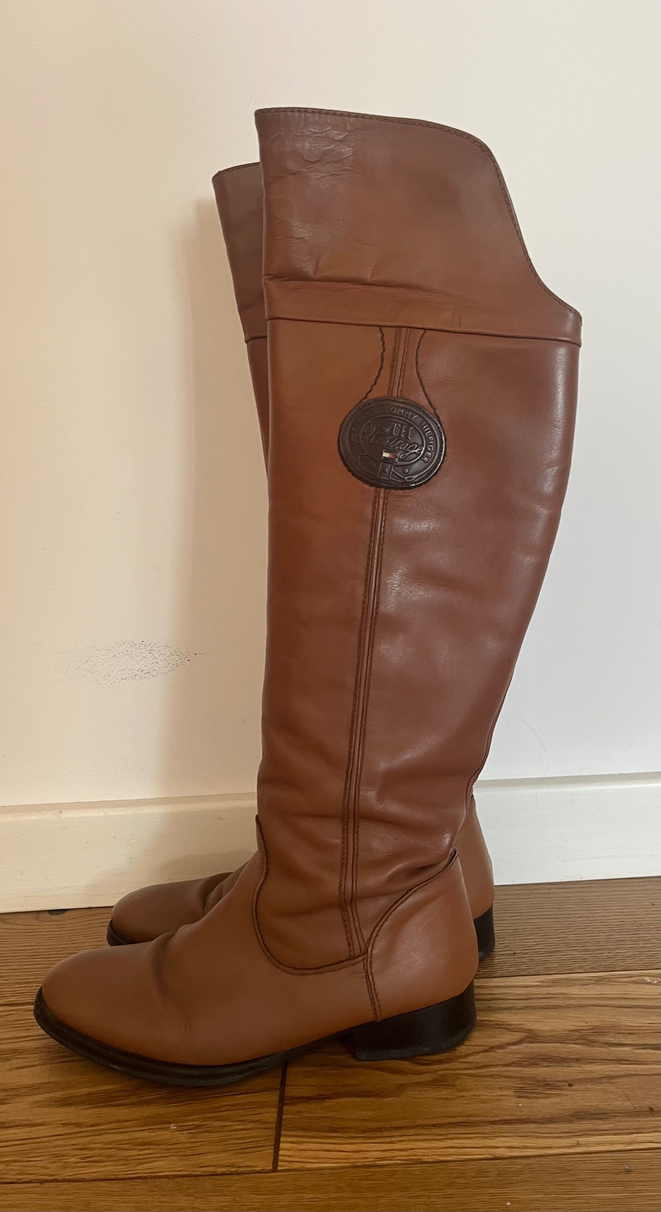 Kozaki Tommy Hilfiger brązowe r. 38
