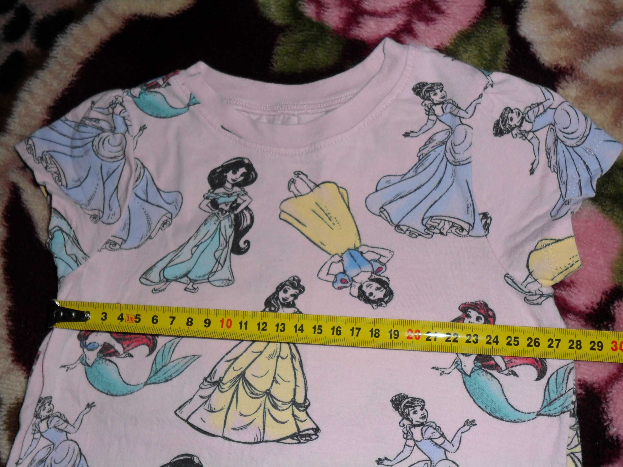 Костюм футболка+шорты с принцессами на 2-3 года, піжама