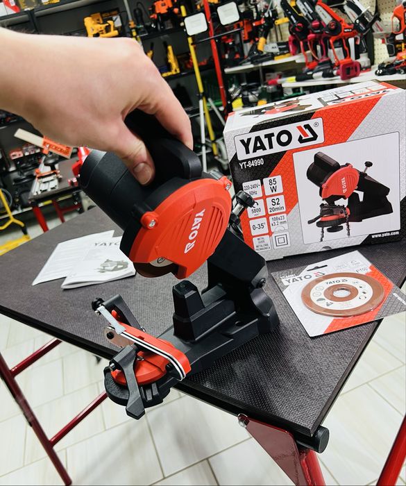 Станок для заточки цепей Yato Польша + запасной диск