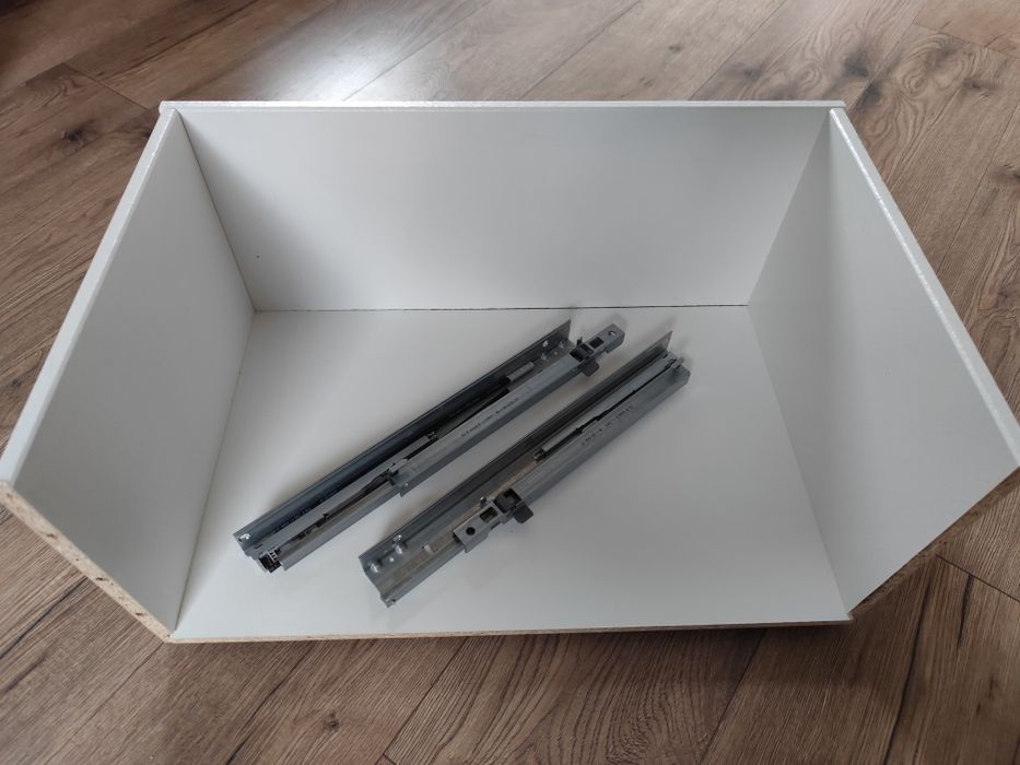Ikea rama szuflady Besta z prowadnicami, biały, 60x25x40 cm