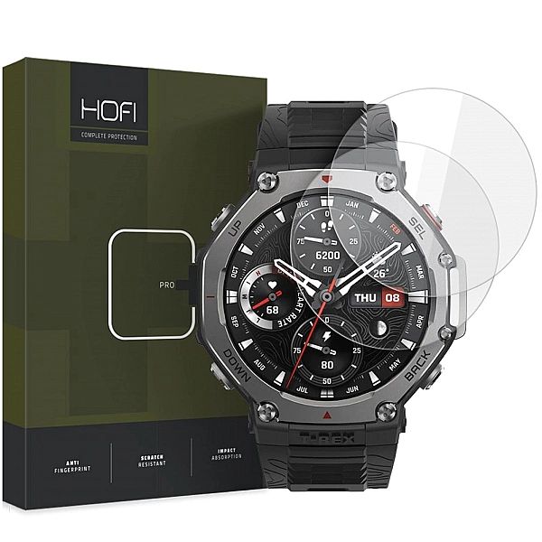 Szkło Hartowane Hofi Glass Pro+ 2-Pack Amazfit T-Rex 3 Clear