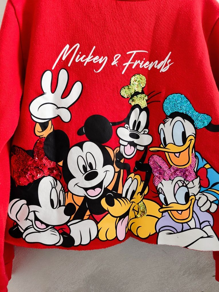 Bluza Disney myszka Minnie 122 128 cekiny h&m
