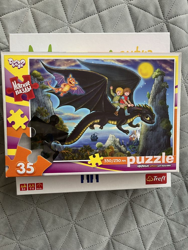 Puzzle пазл з мультику Як Приборкати Дракона мʼякий пазл для дітей