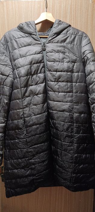 Długa kurtka pikowana (płaszczyk dwustronny) rozmiar L) damski