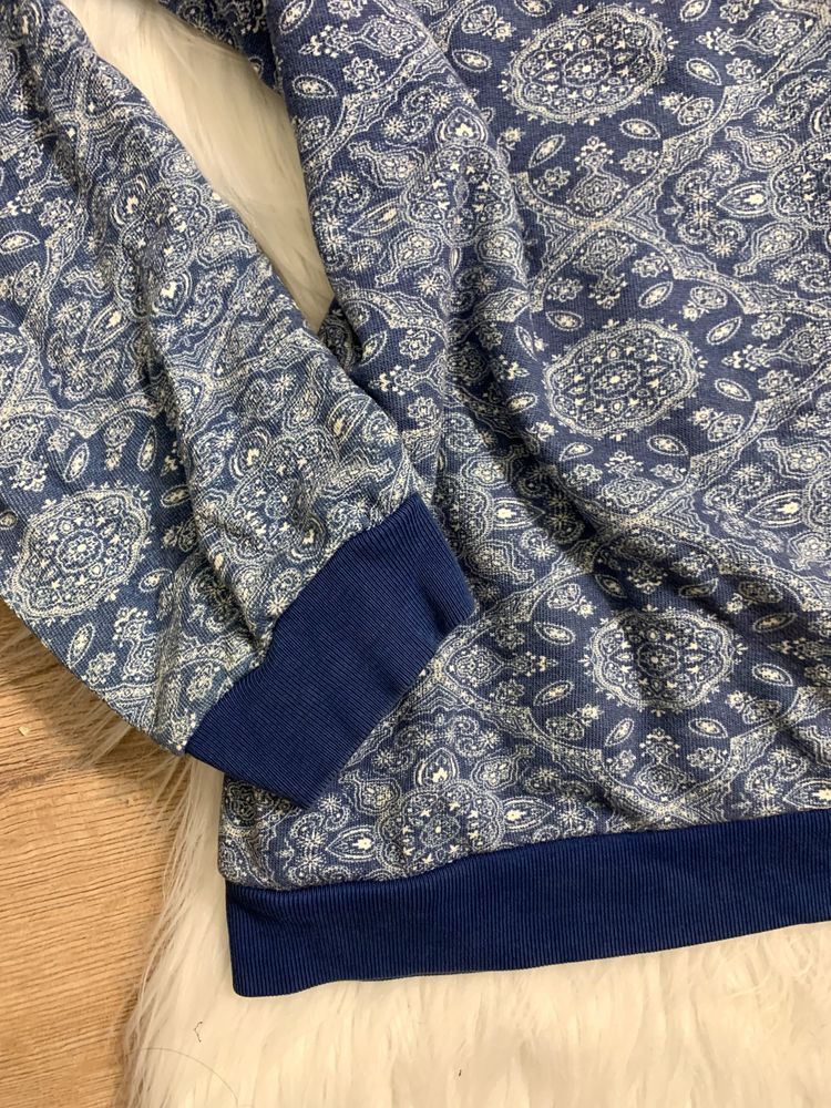 Bluza Vintage niebiesko-biała (M) Franklin Marshall