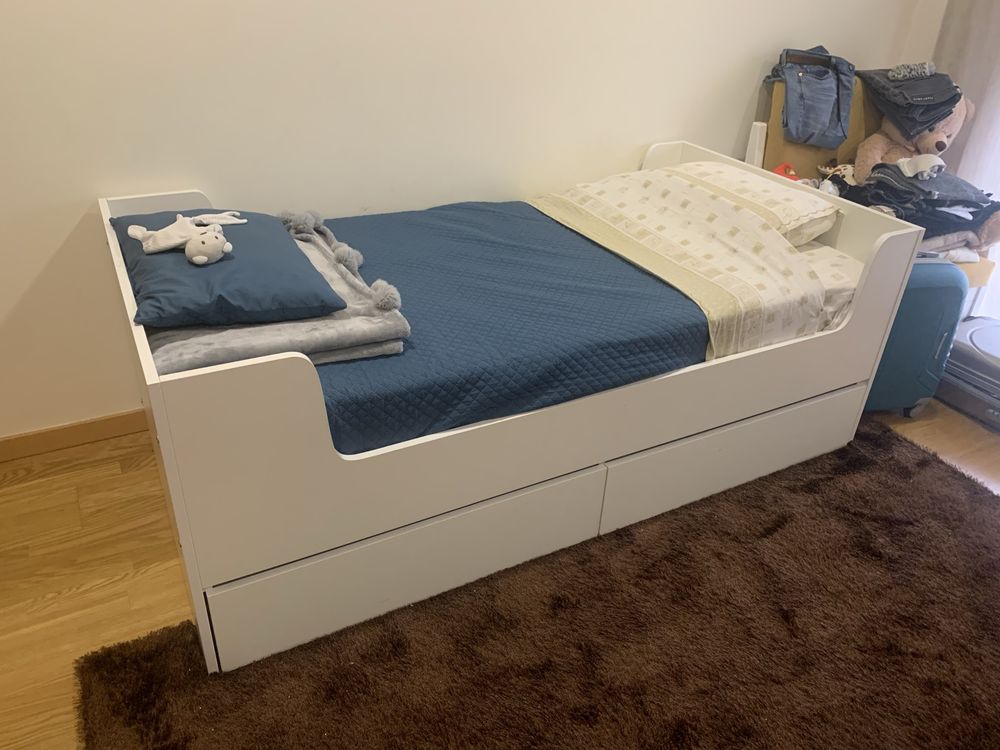 Cama de solteiro / crianca 90x190 com gavetas