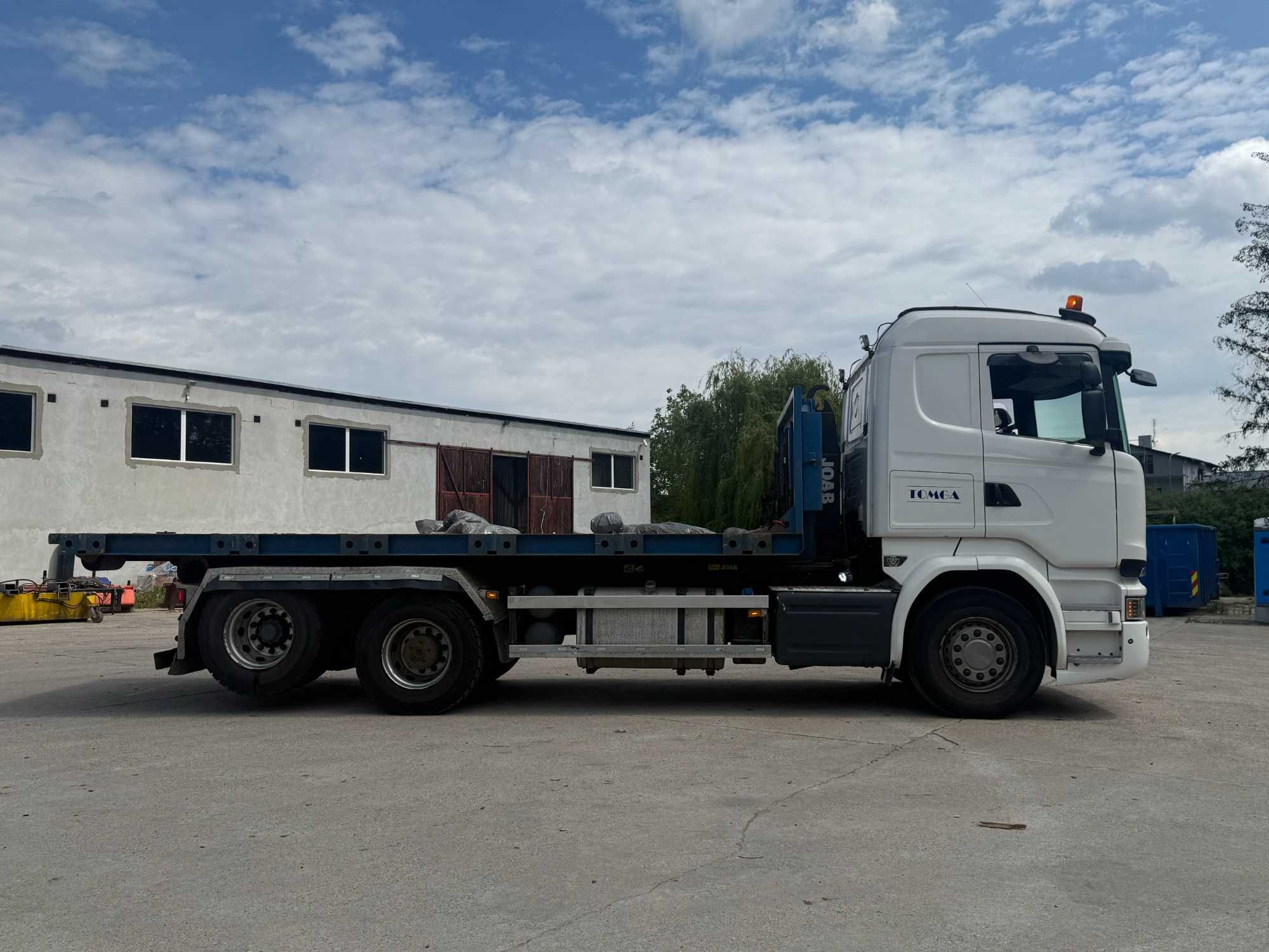 SCANIA R520 V8 nadstawki: platforma, termos, kontener GWARANCJA UDT
