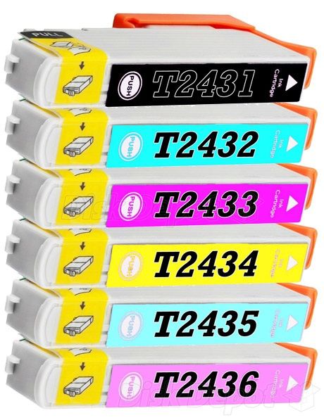 Pack 5 Tinteiros comp. Epson 16XL e Pack 6 Tinteiros comp. Epson 24XL