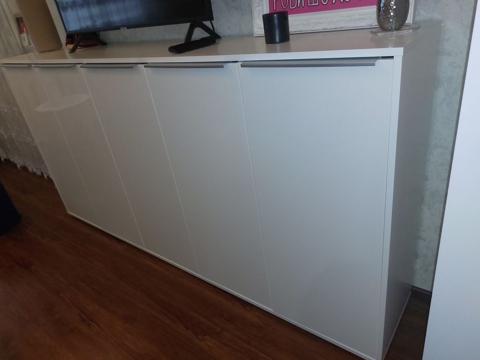 Комод білий глянець