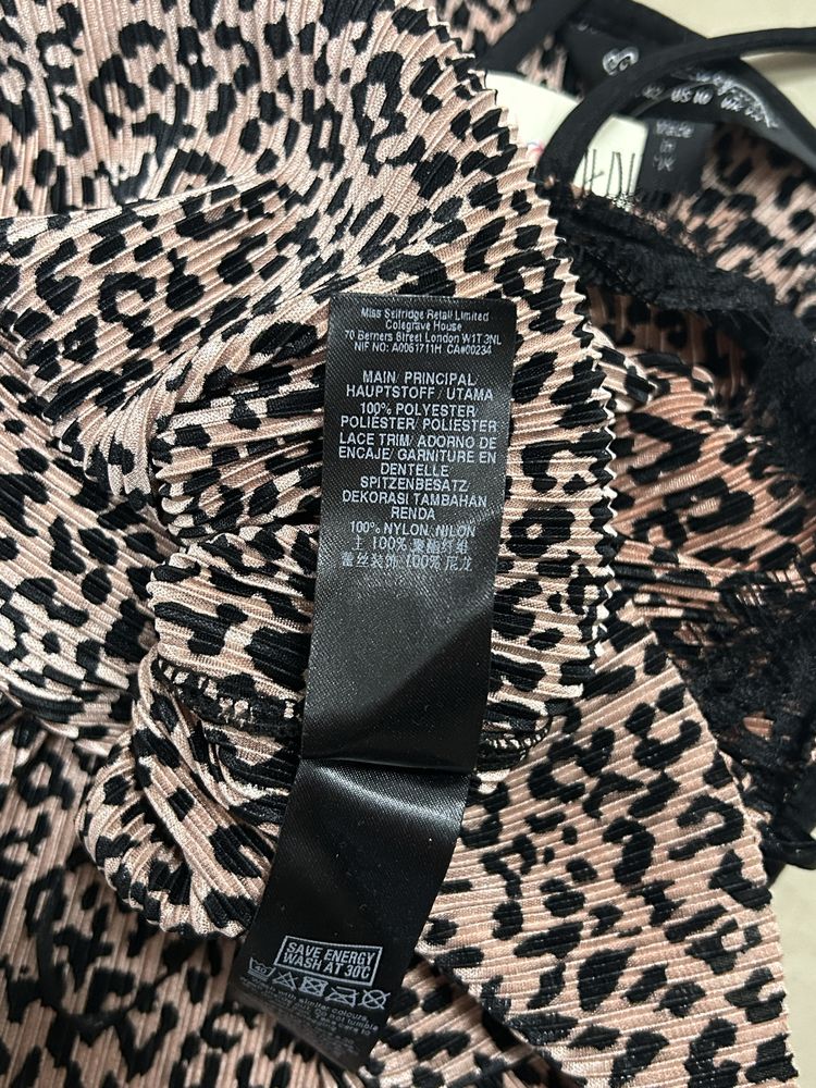 Top damski na ramiączkach panterka Miss Selfridge XL 42 nowy