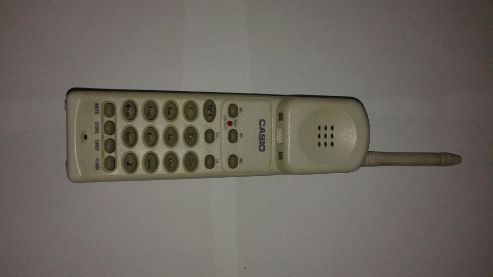 Casio Cordless Telephone Model 2500 telefon biały kolekcjonerski