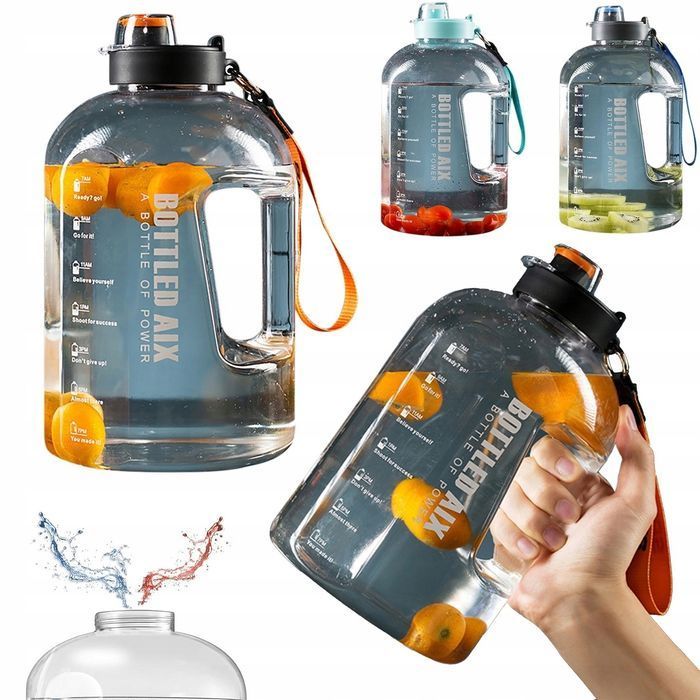 Water Jug 2,2L butelka bidon wodę sportowa siłownie kanister DEHP free