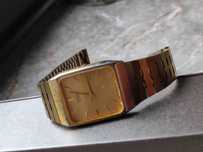 seiko quartz okazja unikat zegarek złota bransoleta vintage lata 80