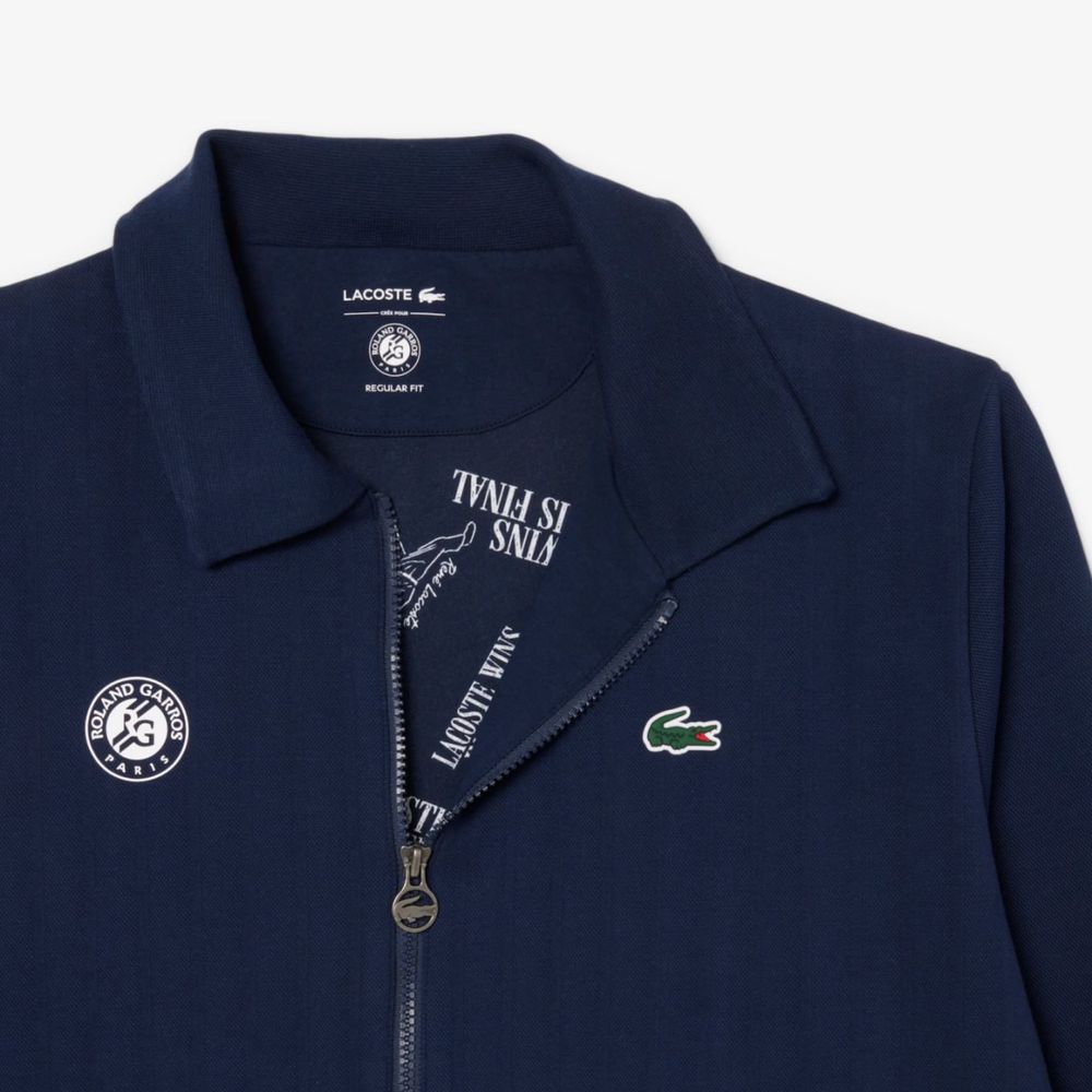Синяя зипка куртка Lacoste лакоста