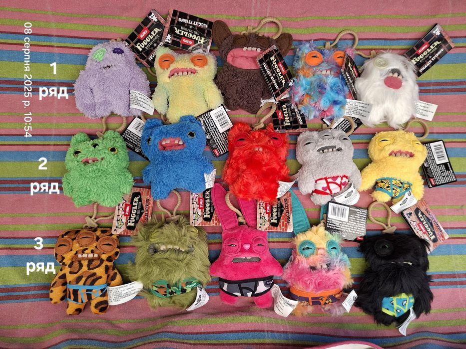 Фуглер фаглер fuggler мякі іграшки брелки оригінал