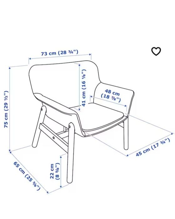 Poltrona Vedbo rosa Ikea cada uma 180€