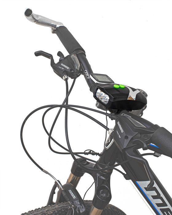 Lampka przednia rowerowa oświetlenie do roweru z klaksonem LR-07