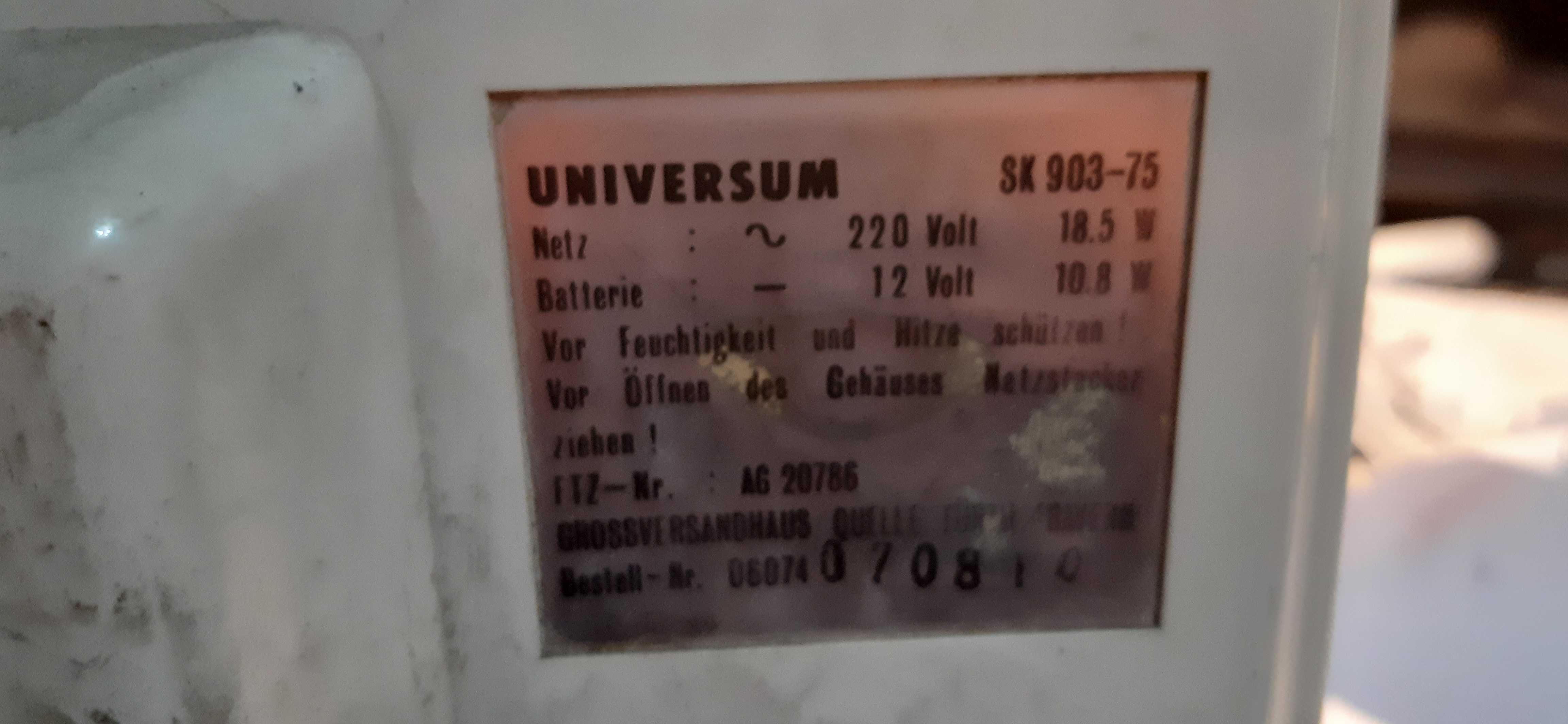 stary telewizor z radiem universum SK-903-75 dla kolekcjonerów prl