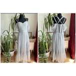 Lace & beads szara sukienka maxi tiulowa hiszpanka 50 5 xl 48 4 xl