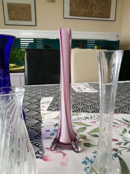 Flakony flakoniki  PRL kryształ szkło