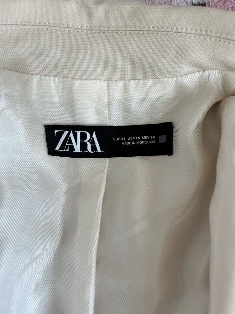 Marynarka Zara w kolorze ecru