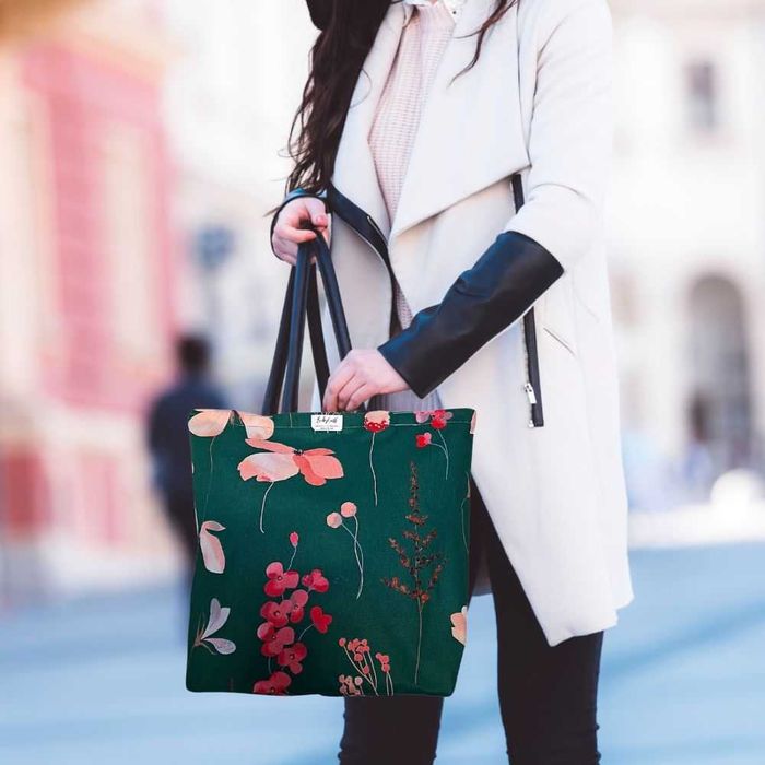 Torba siatka na zakupy – Pink Flowers - Styl & Funkcjonalność