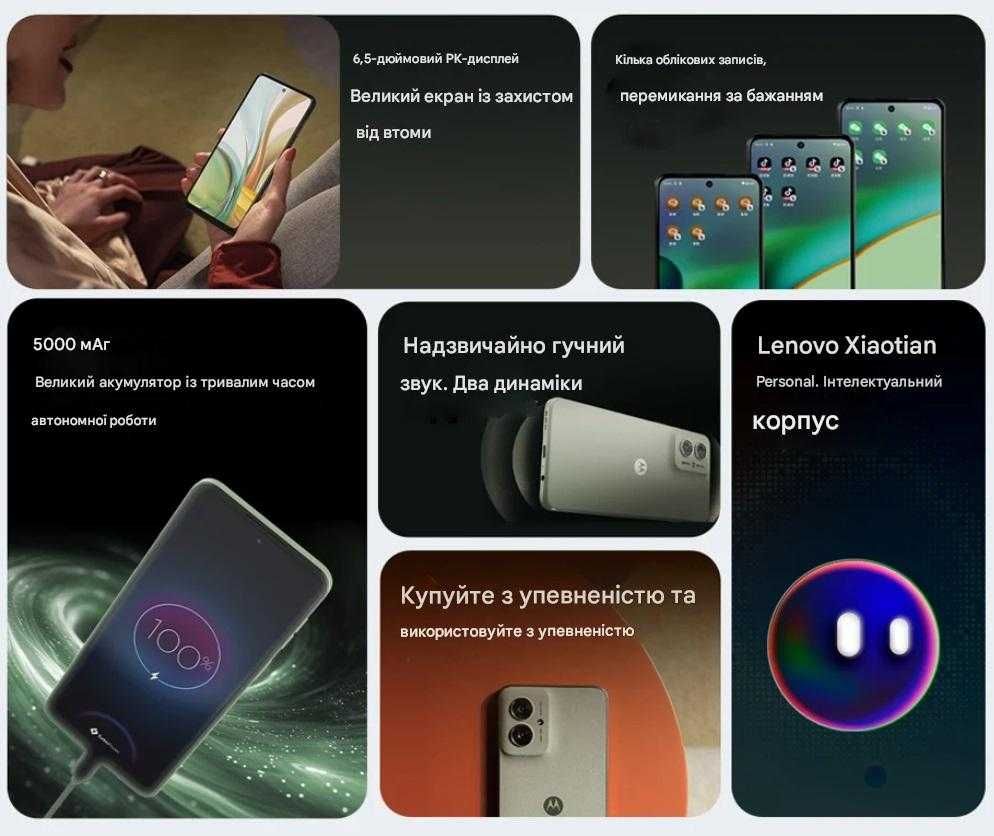 Нові Motorola G55 8/256 ГБ! Global ROM, запаковані!
