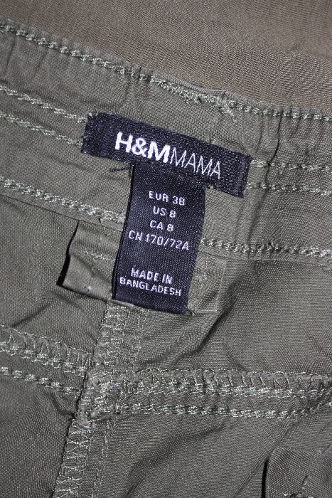 Spodnie ciążowe rybaczki H&M mama 38