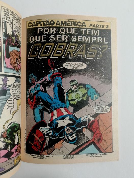 Livro super heróis MARVEL Comics Capitão América 1994 Abril Jovem 184