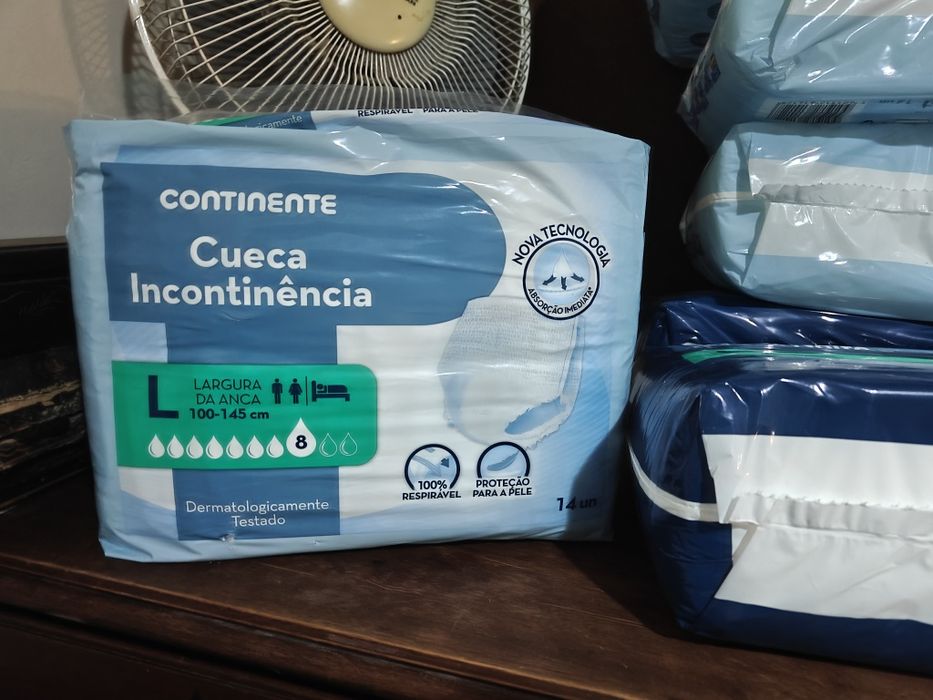 Cuecas incontinência unissexo L