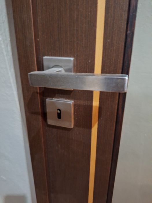 Porta dupla madeira maciça