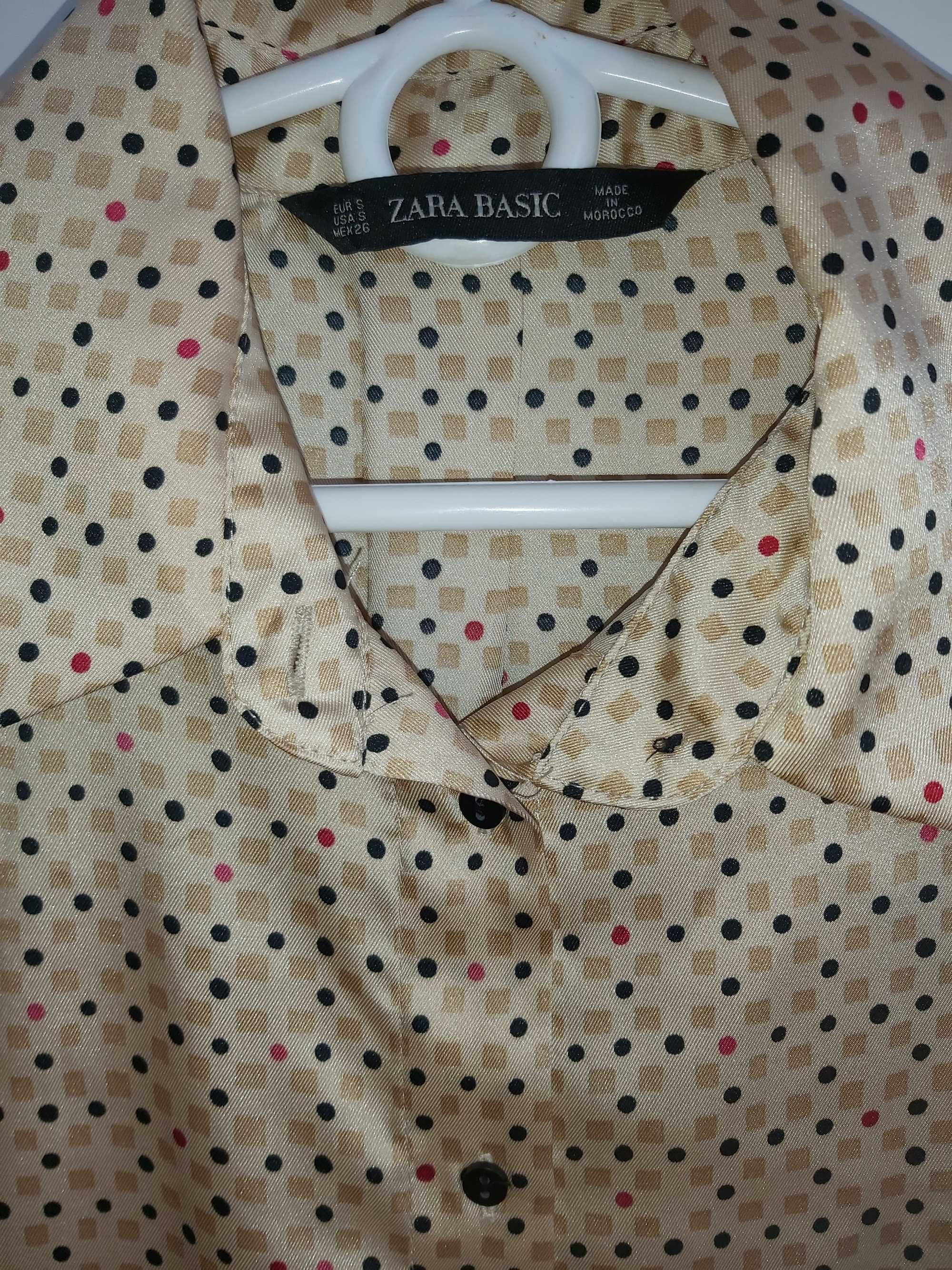 Bluzka Zara nowa koszulowa satynowa długi rękaw roz. S-L