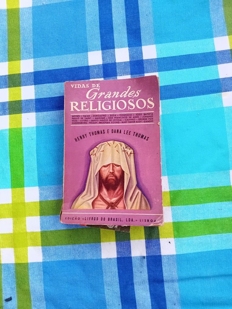 Livro Antigo Vidas de Grandes Religiosos