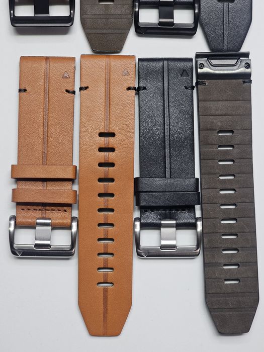 Ремінець шкіряний Garmin Fenix 6,7,8, Fenix 7X, MARQ, Tactix, Quatix