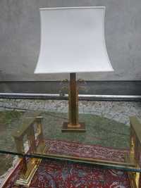 Ekskluzywna duża mosiężna lampa vintage