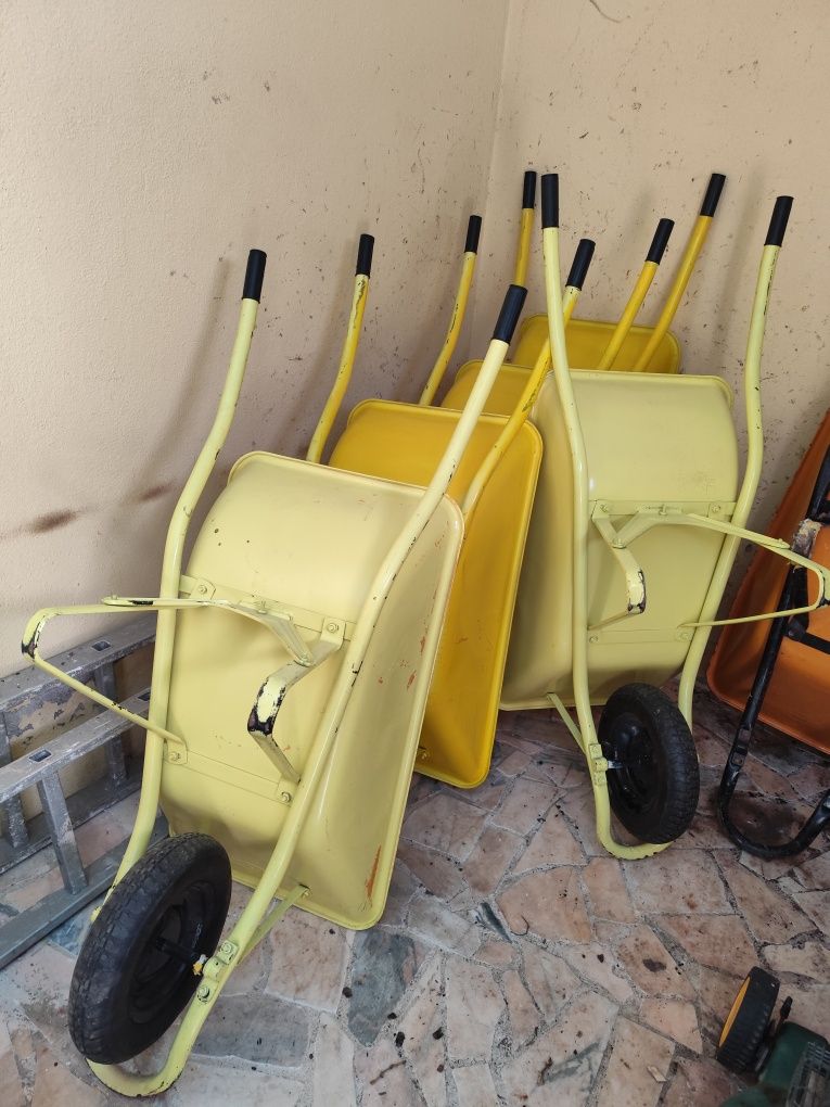 Carros de mão para obras com roda pneumática