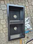 Zlewozmywak czarny granitowy