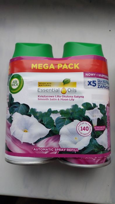 Air wick 2x250ml księżycowa lilia otulona satyną, magnolia kwiat wiśni