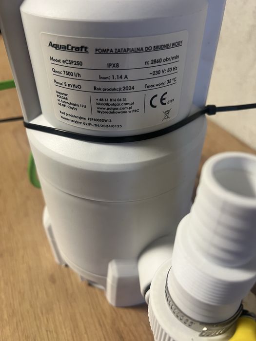 Pompa zanurzeniowa do wody brudnej.