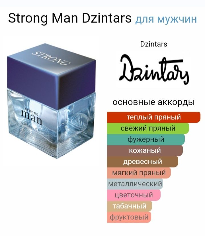 Туалетная вода "Strong Man" Dzintars