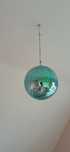 kula dyskotekowa lustrzana błękitna, mirrorball, disco ball, 14cm, PRL