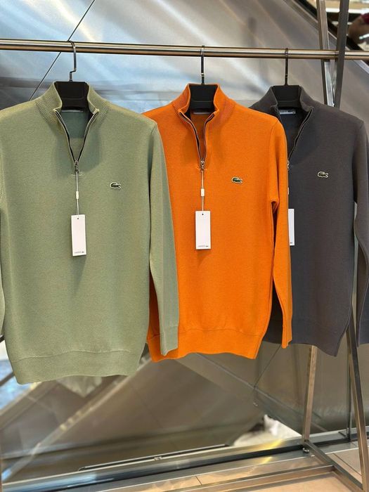 Кофта Lacoste на замку | зіп худі лакоста Old money