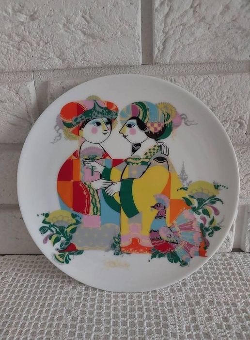Rosenthal Bjorn Wiinblad talerz ścienny.