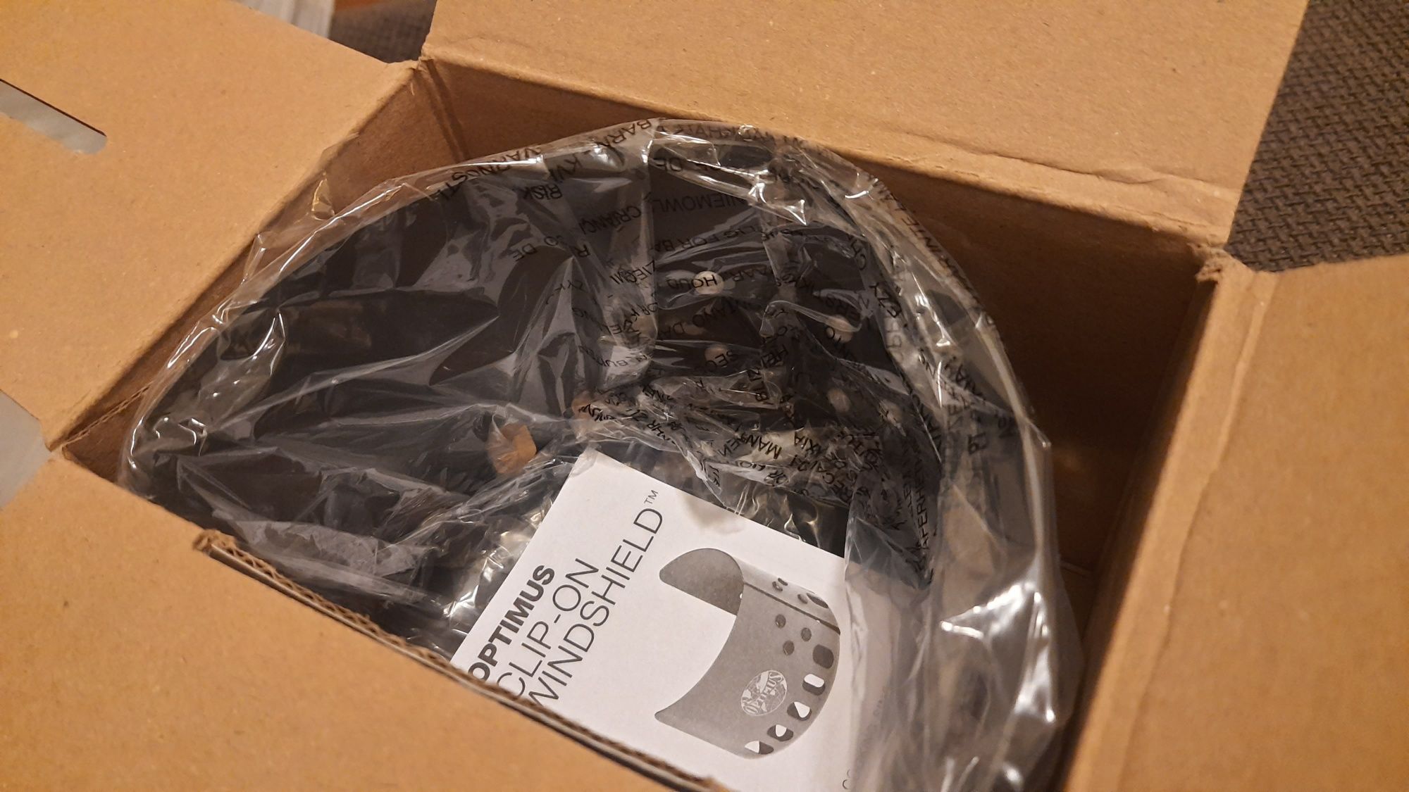 Optimus clip-on windshield pára-vento para fogão campismo bikepacking