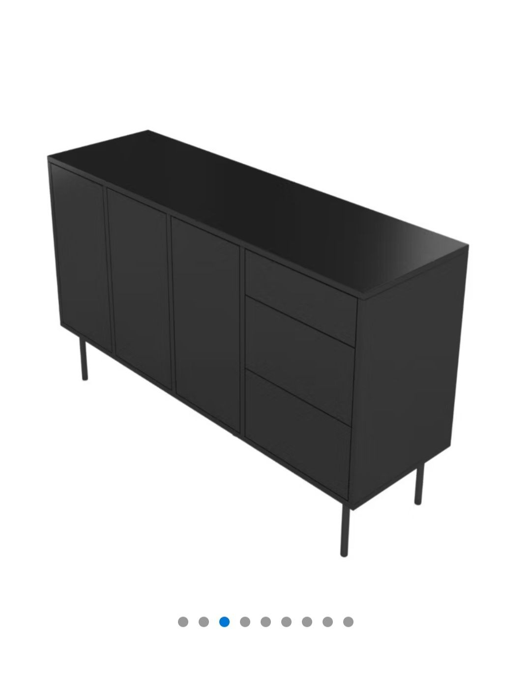 Czarna komoda Dancan  model Mirka