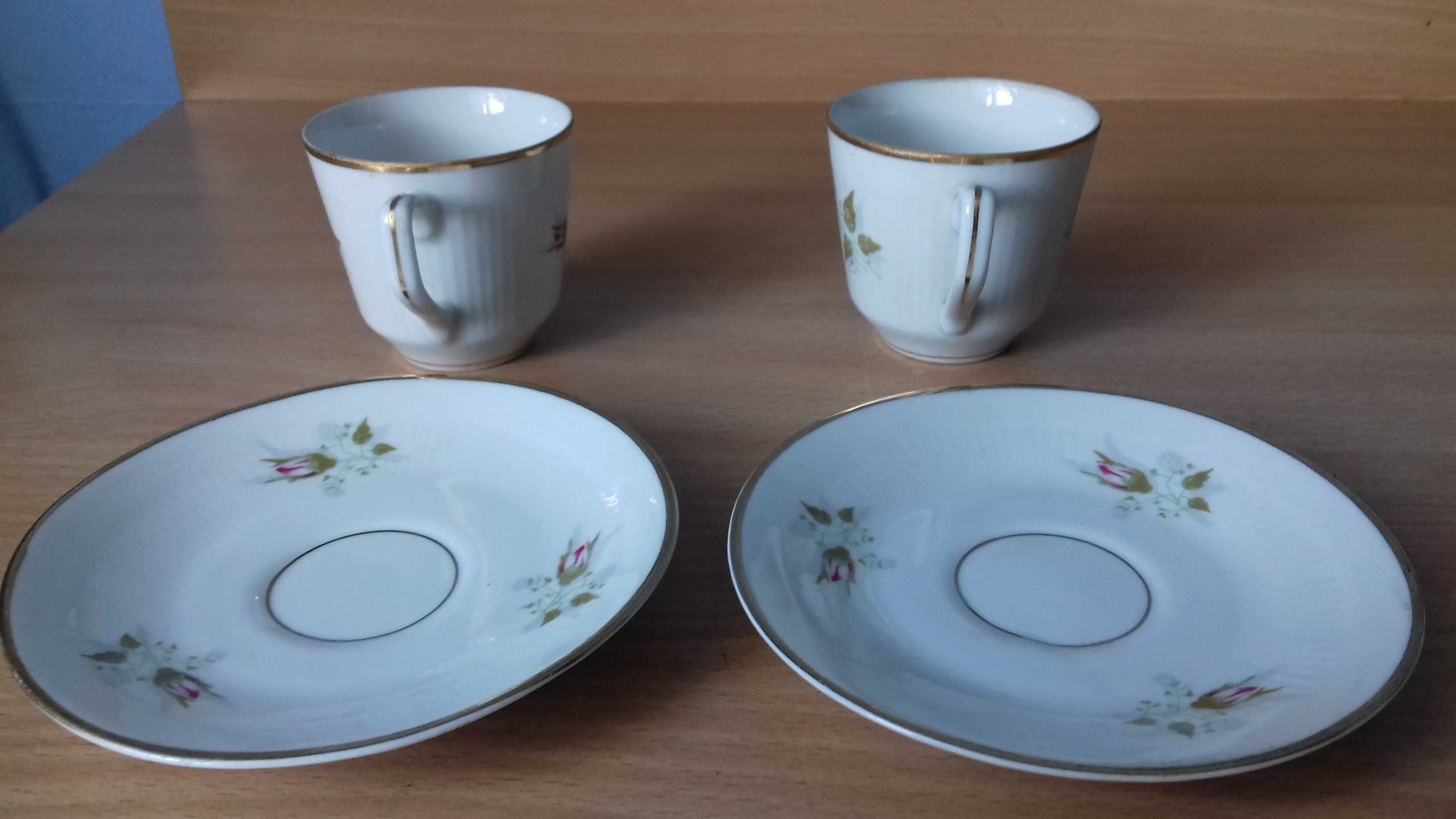 2 filiżanki -porcelana Wałbrzych, PRL