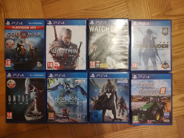 Gry na PS4 Horizon Symulator Farmy God of War Wiedźmin Until Dawn Watc