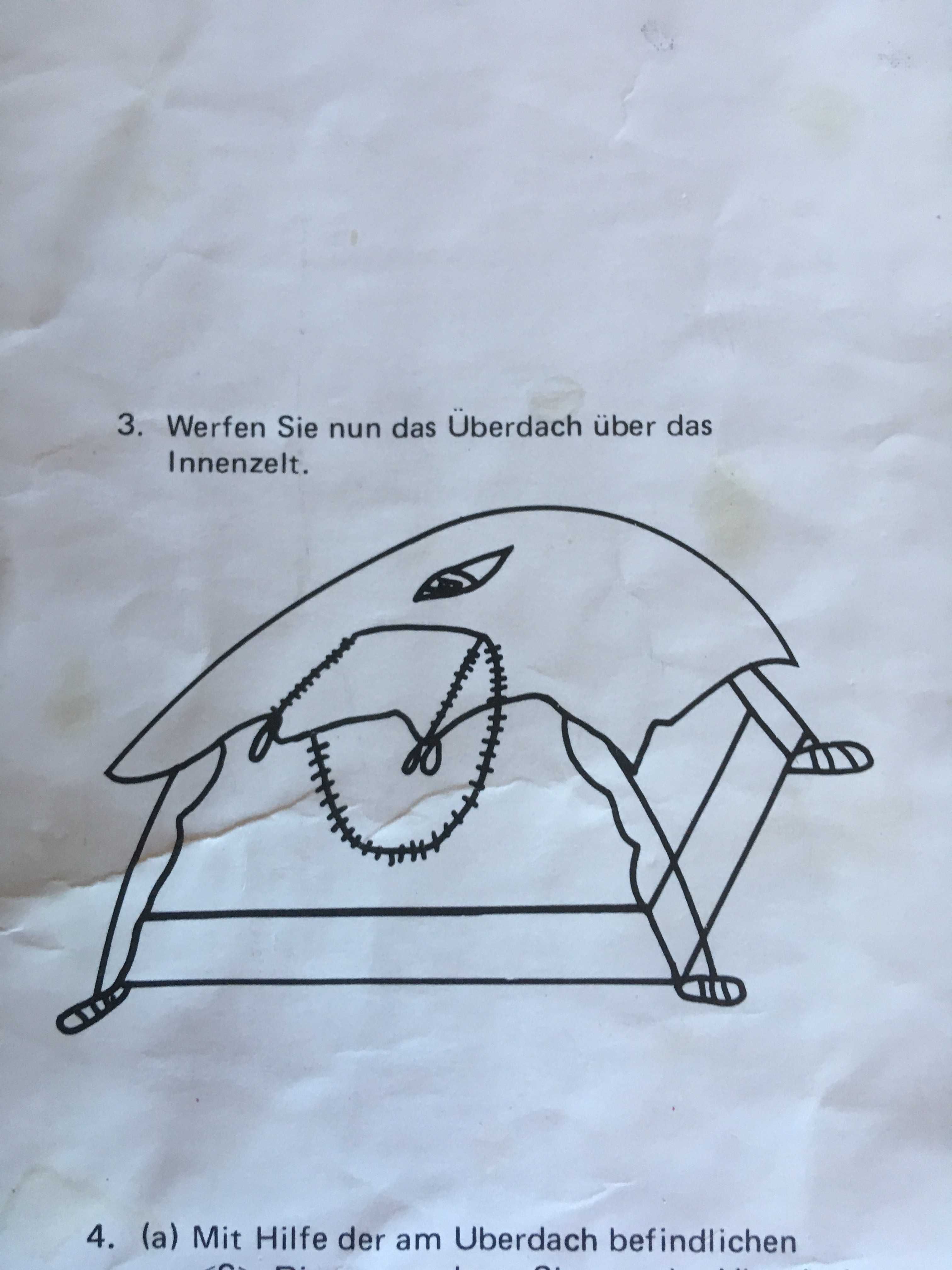 Namiot Niemiecki z podwójnym dachem