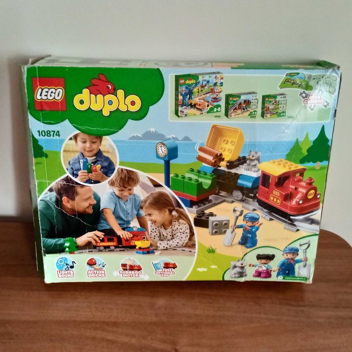 Конструктор LEGO DUPLO (10874) Паровоз / Поїзд на паровій тязі