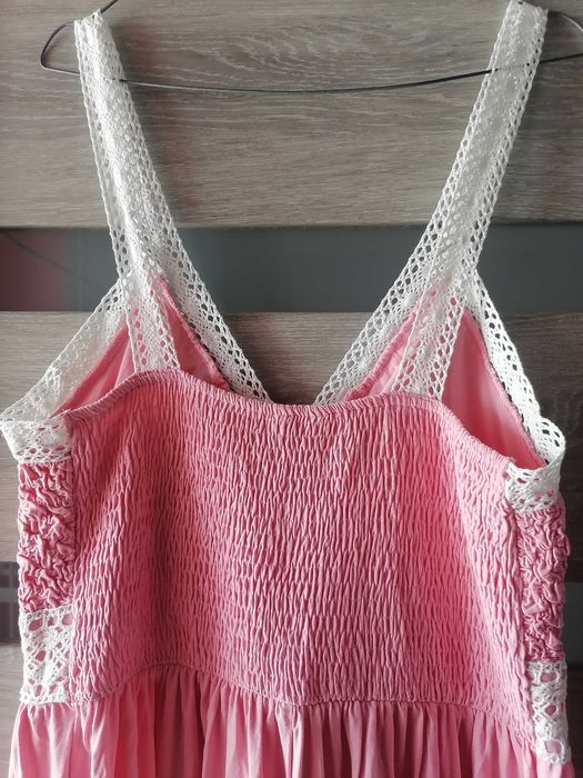 Nowa letnia sukienka maksi boho 44 wiskoza